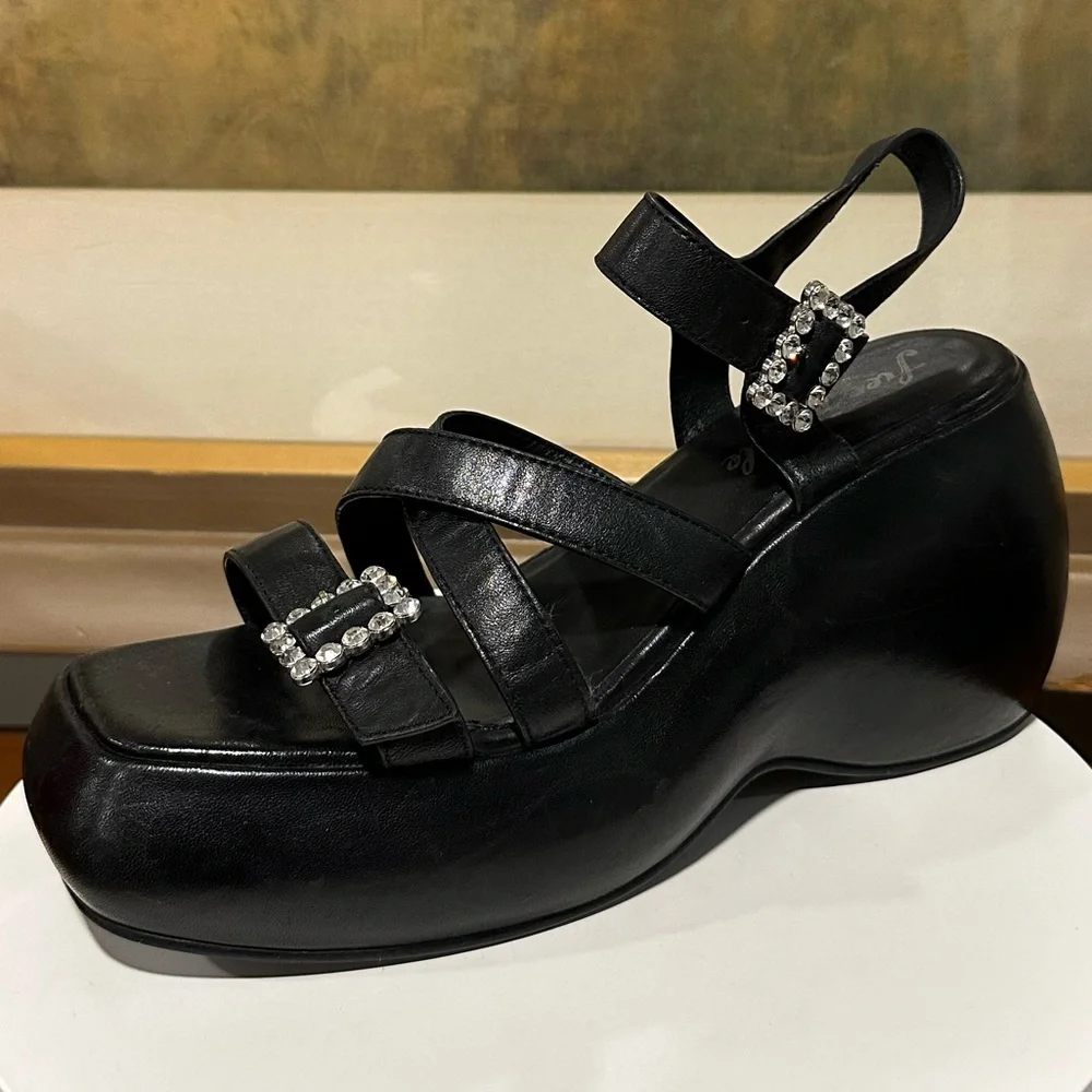 🌸FREE PEOPLE 🌸 Brooklyn Ankle Strap Platform Sandal Size: 10